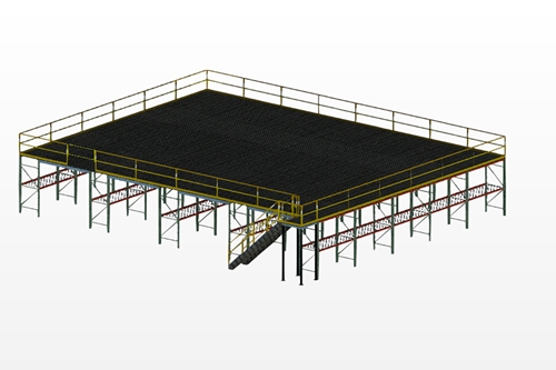 Used Flat Top Pallet Rack Mezzanine